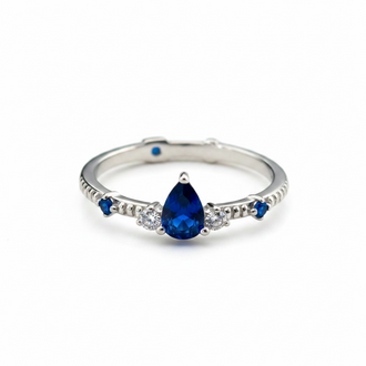 ANILLO GOTA AZUL TALLA 6,7,8,9