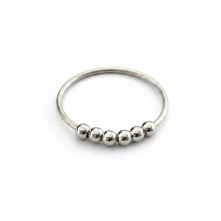 ANILLO BOLITAS TALLA 7, 10