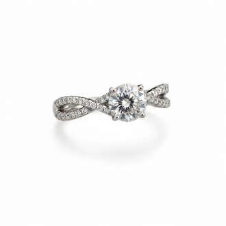 ANILLO CON MICROCIRCONIAS DE RODIO TALLA 6