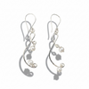 ARETES MEDIA GOTA ALAMBRE, COLOR ROSA, CAFE, MORADO, AZUL TURQUEZA, BLANCO, ROJO, VERDE, PLATA .925