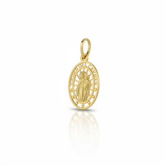 MEDALLA DE LA VIRGEN DEL CARMEN, ORO 1OK