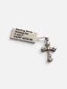 Sterling silver cross pendant with moissanite stones 0.44CT