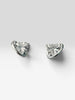 Arretes con Zirconia estillo corazon, Plata .925