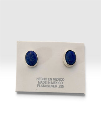 Arretes con piedra natural Lapilazuli, Plata .925