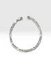 Pulsera de figaro , Plata .925