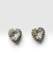 Arrete Corazon con Zirconia color Morado, Negro, Rosa, Dorado, Rojo, Blanco, Verde, Azul