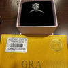 925 Sterling Silver Round Moissanite Prong Engagement Ring 2.00ctw Sz 7