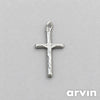 Sterling Silver 925 Religious Cross Charm Pendant, No Stone, Silver